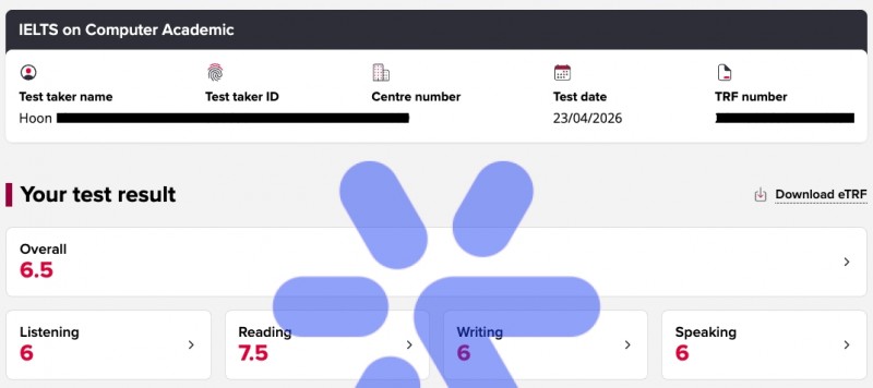 Lily 선생님과 한 달 정도(14번) 수업 후 한번에 목표(Overall 6.5, each 6.0) 달성 ✌️ - 화상영어 후기 | 스카이벨
