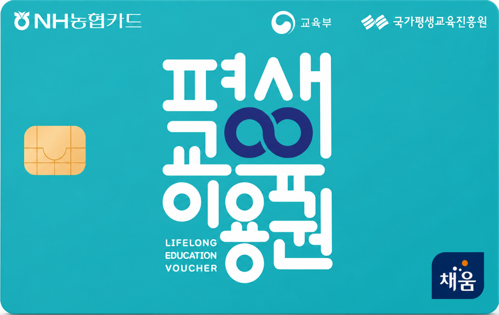 평생교육이용권 카드 (NH농협카드, 교육부·국가평생교육진흥원 발급)